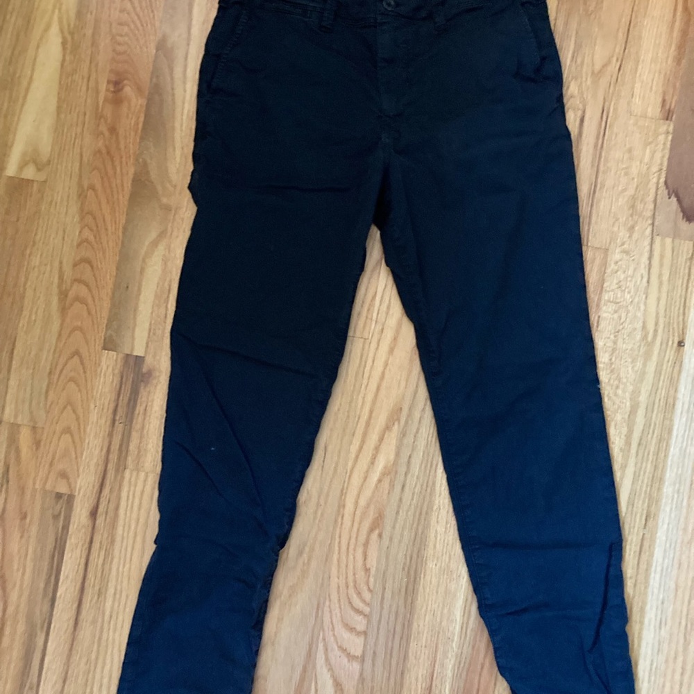 Men’s black chinos